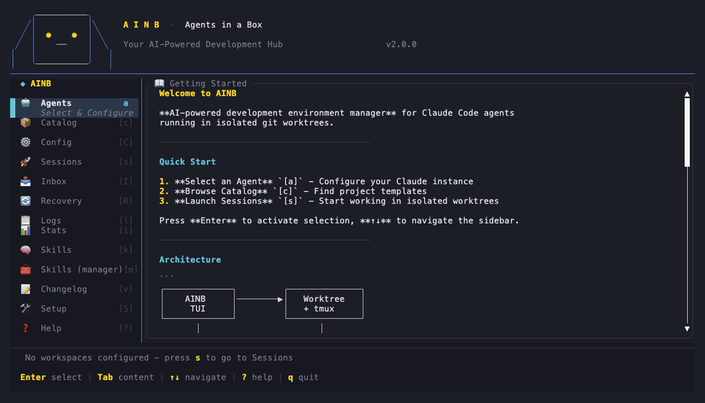 TUI lifecycle: open Skill Manager, navigate, search, sync